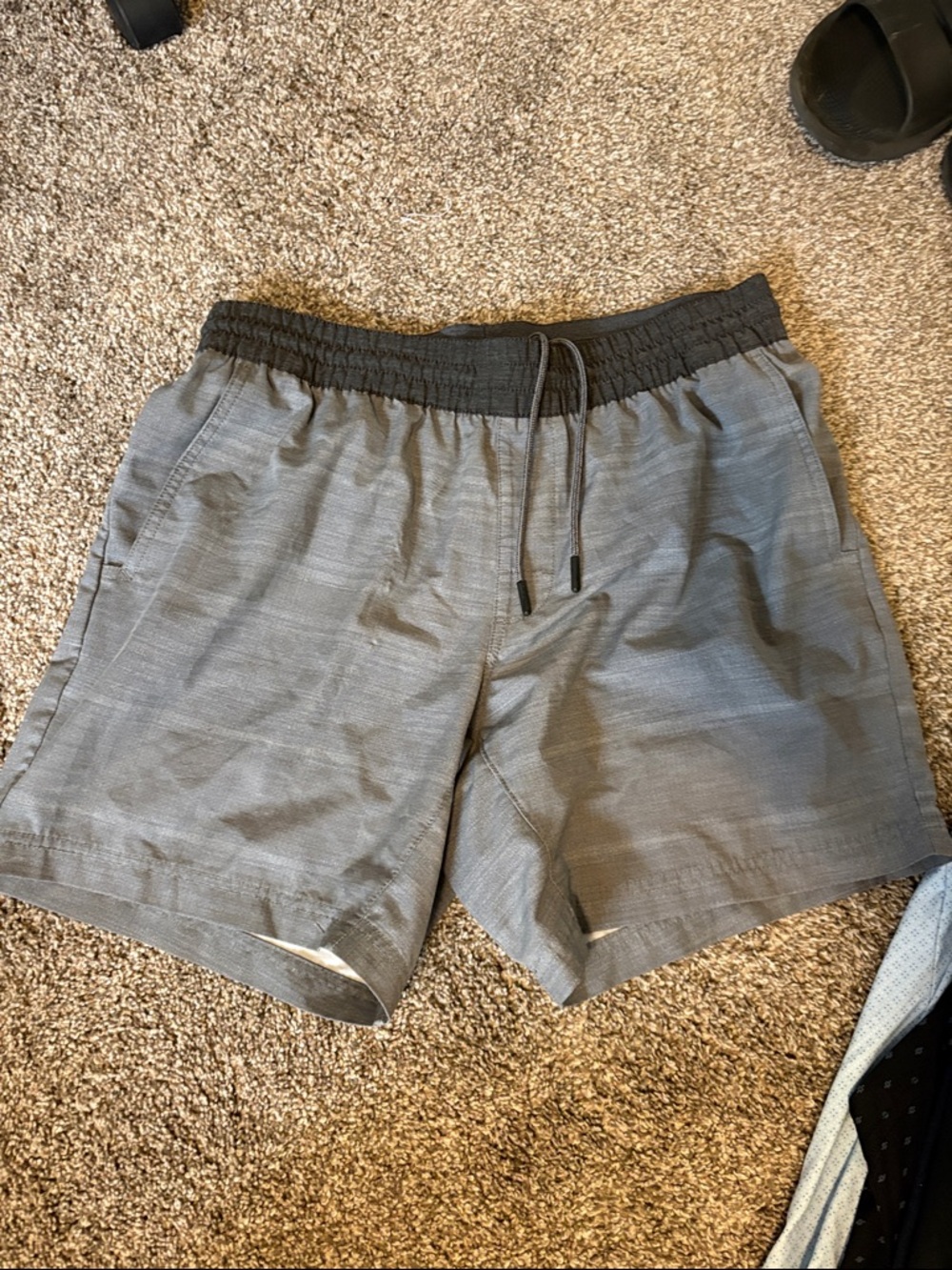 Prana Gray Shorts with Grey Waistband